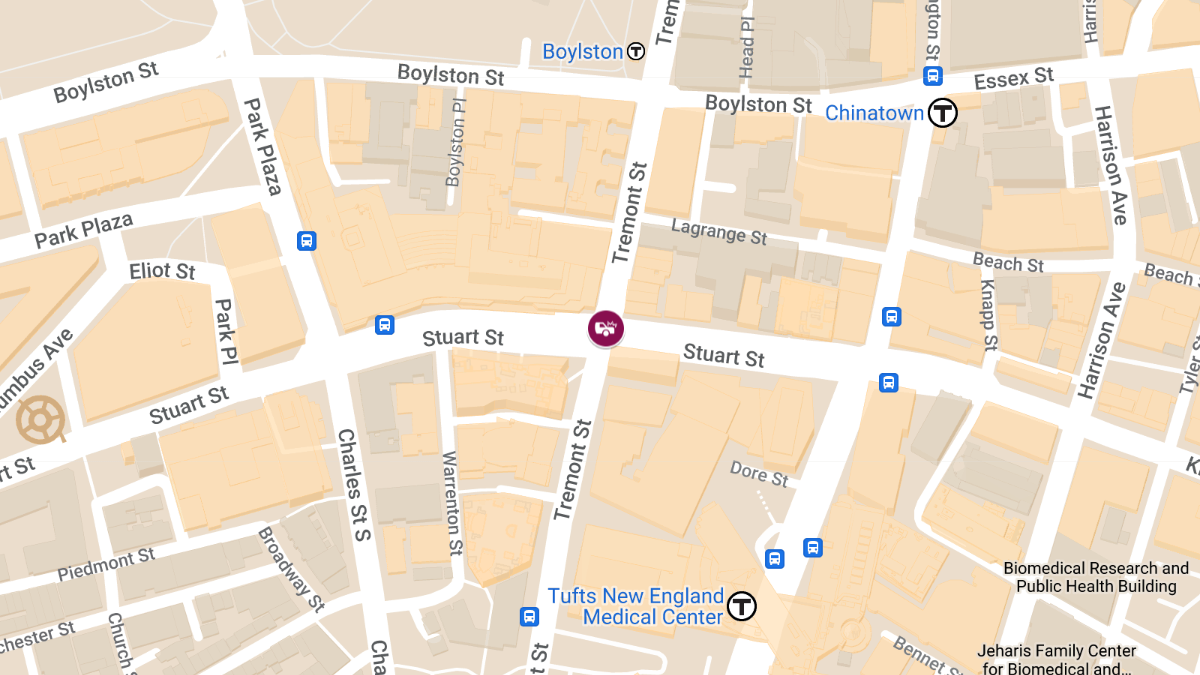 Vehicle Crash into Restaurant at Tremont St and Stuart St