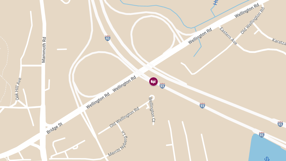Vehicle Crash with Rollover on Interstate 93 NB Near Wellington Rd