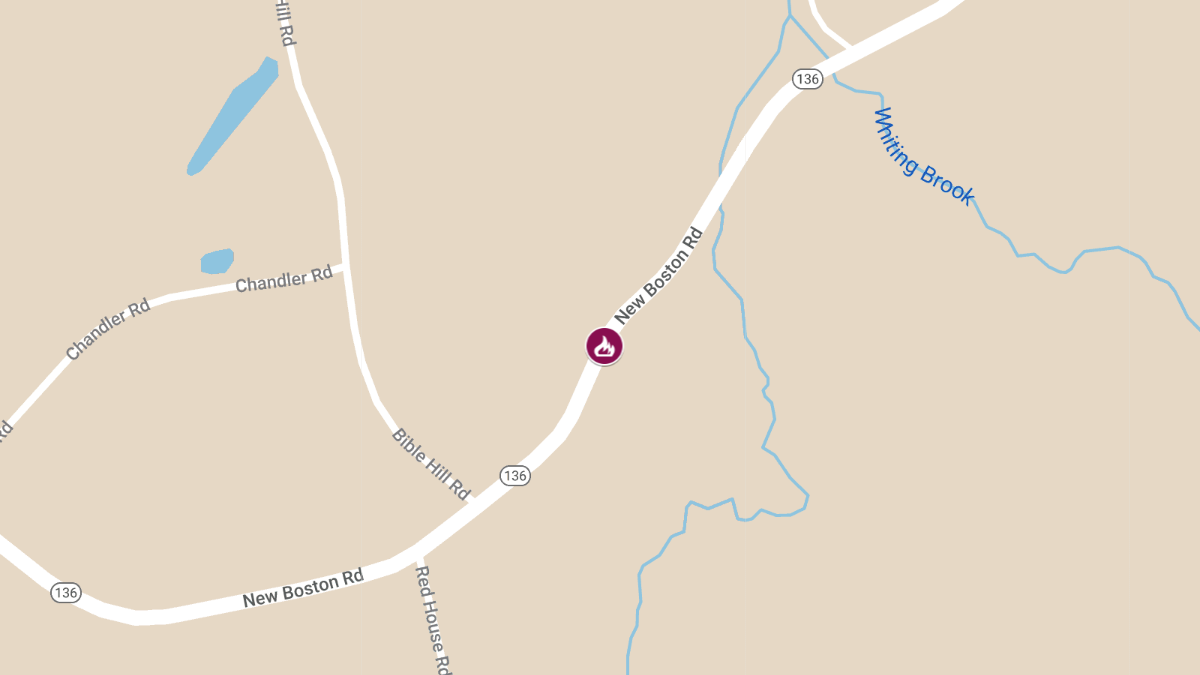 Vehicle Fire on New Boston Rd with Entrapment
