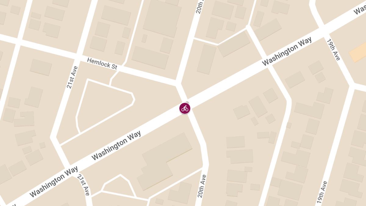 Vehicle vs Bicyclist Accident at Washington Way & Hemlock