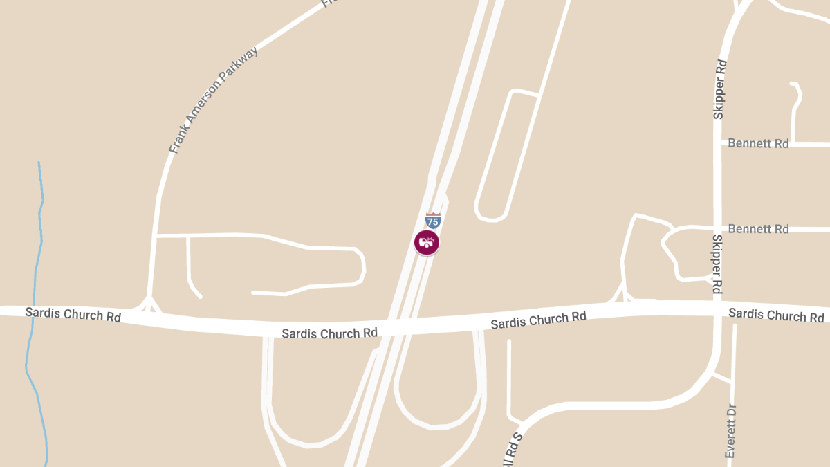 Woman Killed, Another Injured in Two-Vehicle Crash on I-75 Near Sardis Church Rd