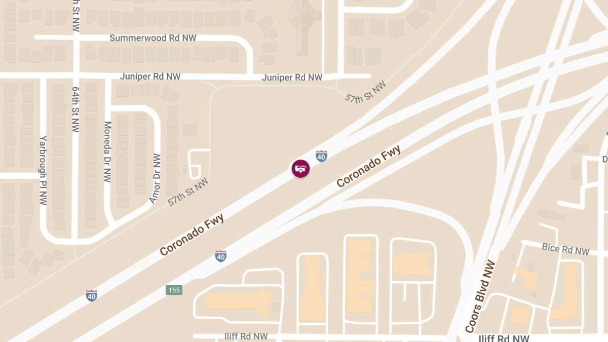 Rollover Accident on I-40 near Coors Blvd