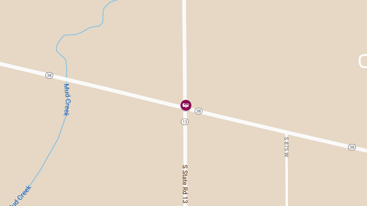 Accident Reported Near SR-13 & W CR 800 S
