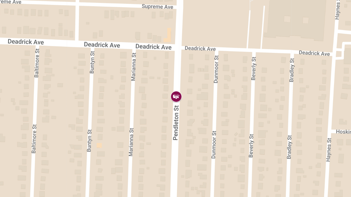 Accident at 1461 Pendleton St