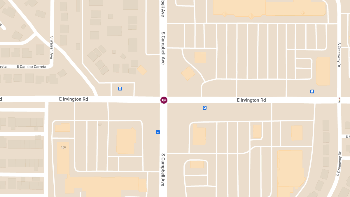 Accident at E Irvington Rd and S Campbell Ave
