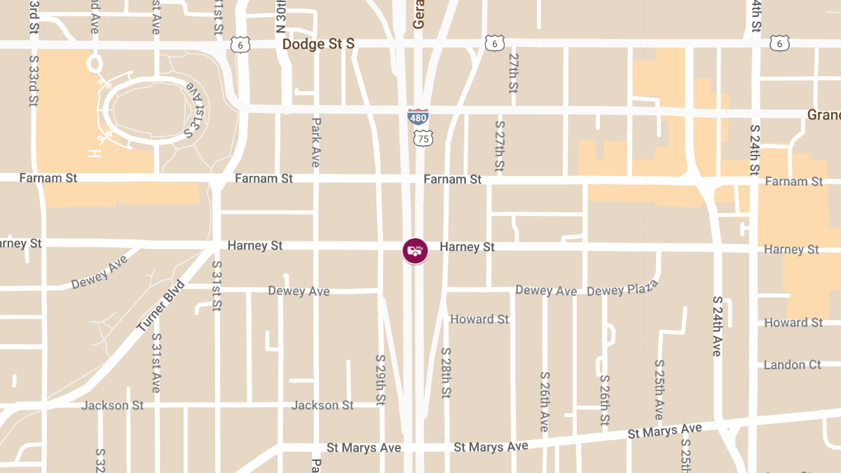 Accident at I-480 and Harney St causes Injury 