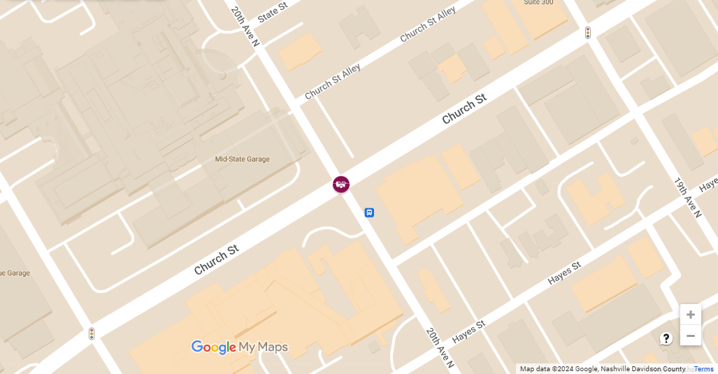 Accident with Injuries at 20th Ave N and Church St