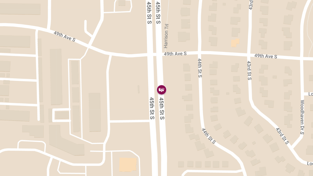 Accident with Injuries at 45th St S