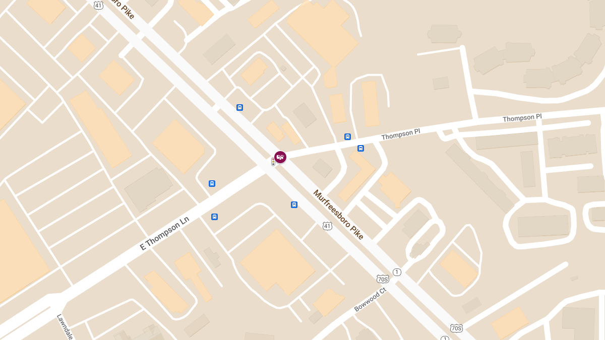 Accident with Injuries at E Thompson Ln and Murfreesboro Pike