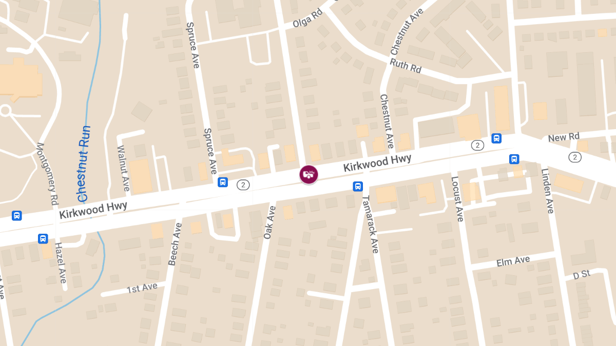 Accident with Injuries at Kirkwood Hwy & Poplar Ave