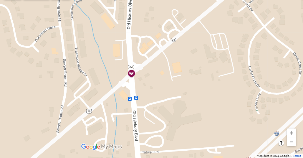 Accident with Injuries at Old Hickory Blvd W / Dickerson Pike