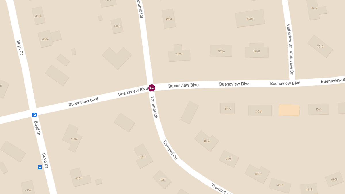 Accident with Injuries at Trumpet Cir and Buenaview Blvd