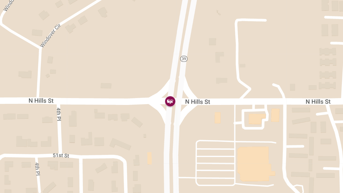 Accident with Injuries on Highway 39 and N. Hill St