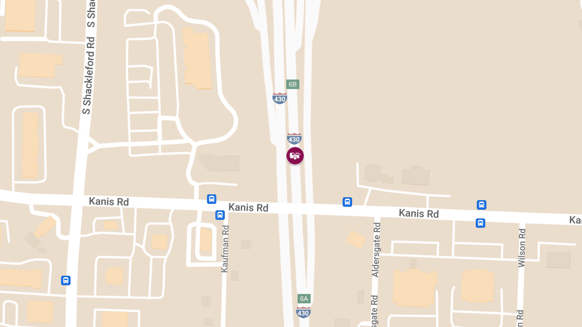 Accident with Injury on NB I-430 Near Exit 9
