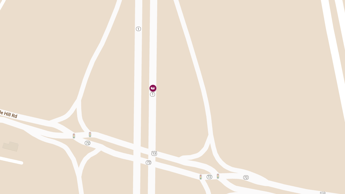 Accident with Injuries on Route 1 Northbound Rte 72