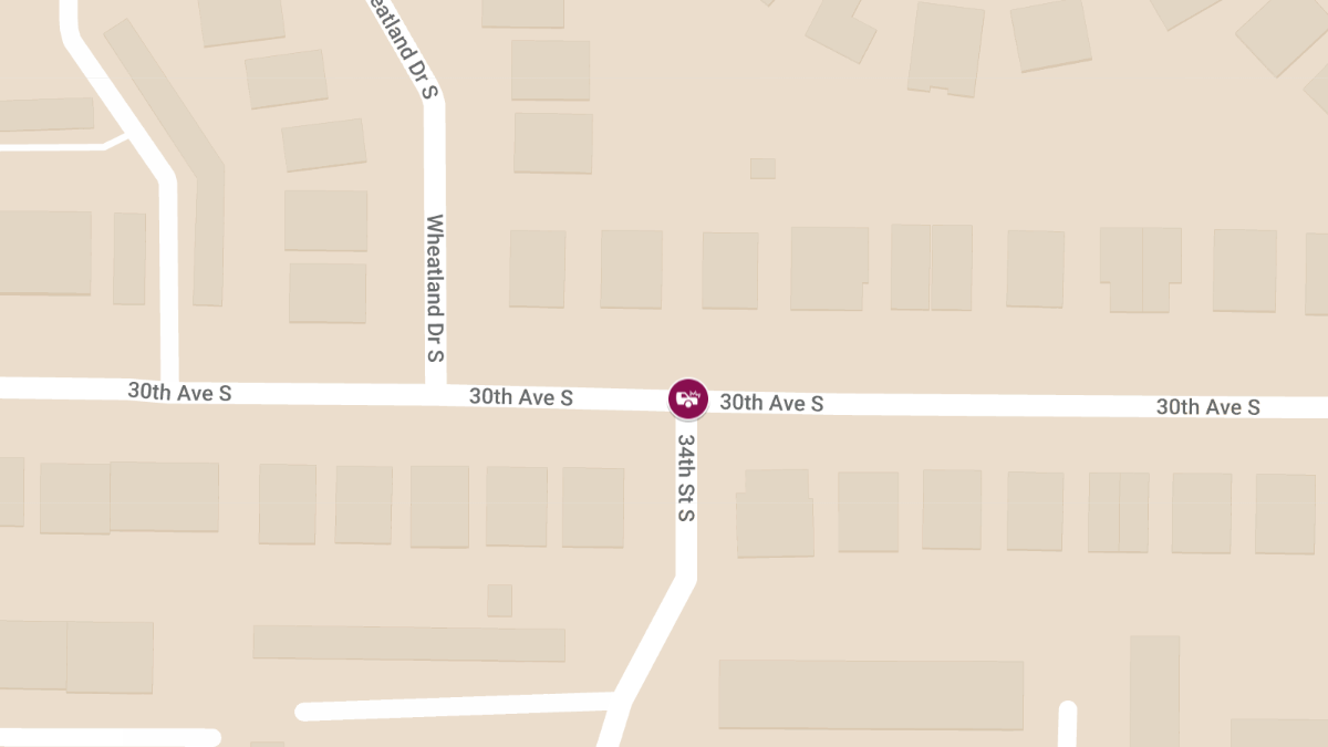 Accident with Injury at 1600 Block 34th St S