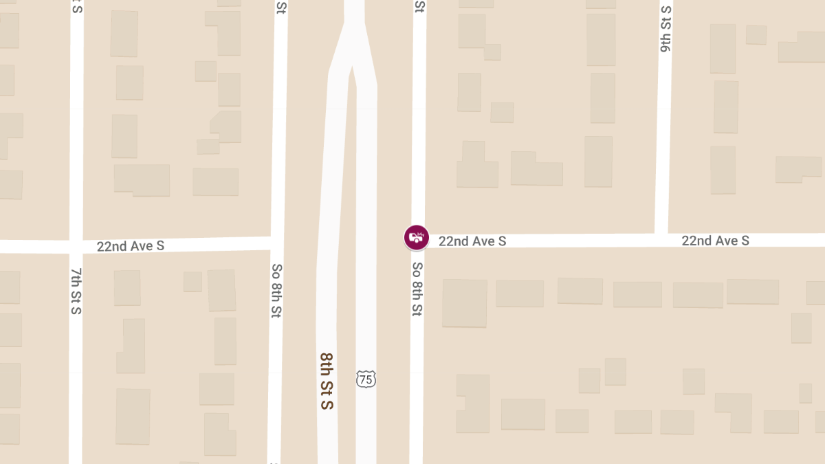 Accident with Injury at 300 Block 9th St S