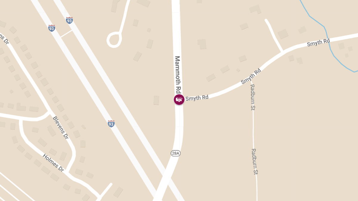 Accident with Injury at Mammoth Rd and Smyth Rd
