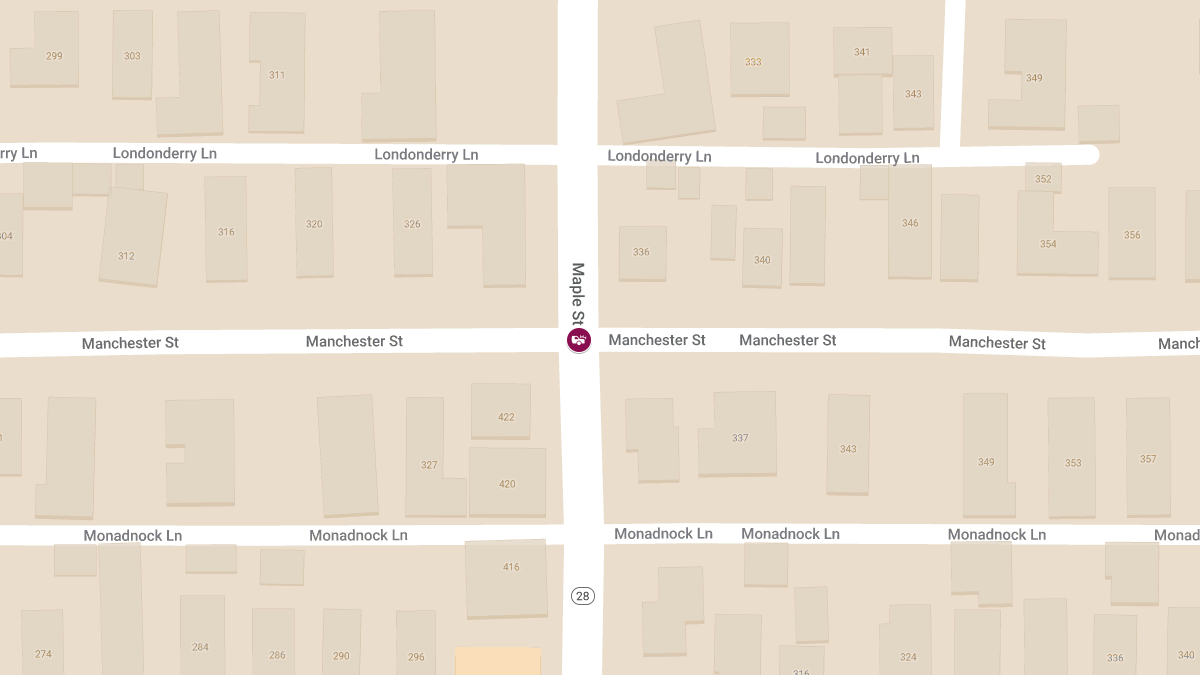 Accident with Injury at Maple St and Manchester St