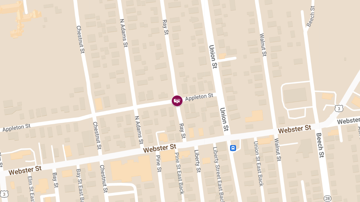 Accident with Injury at Ray St and Appleton St