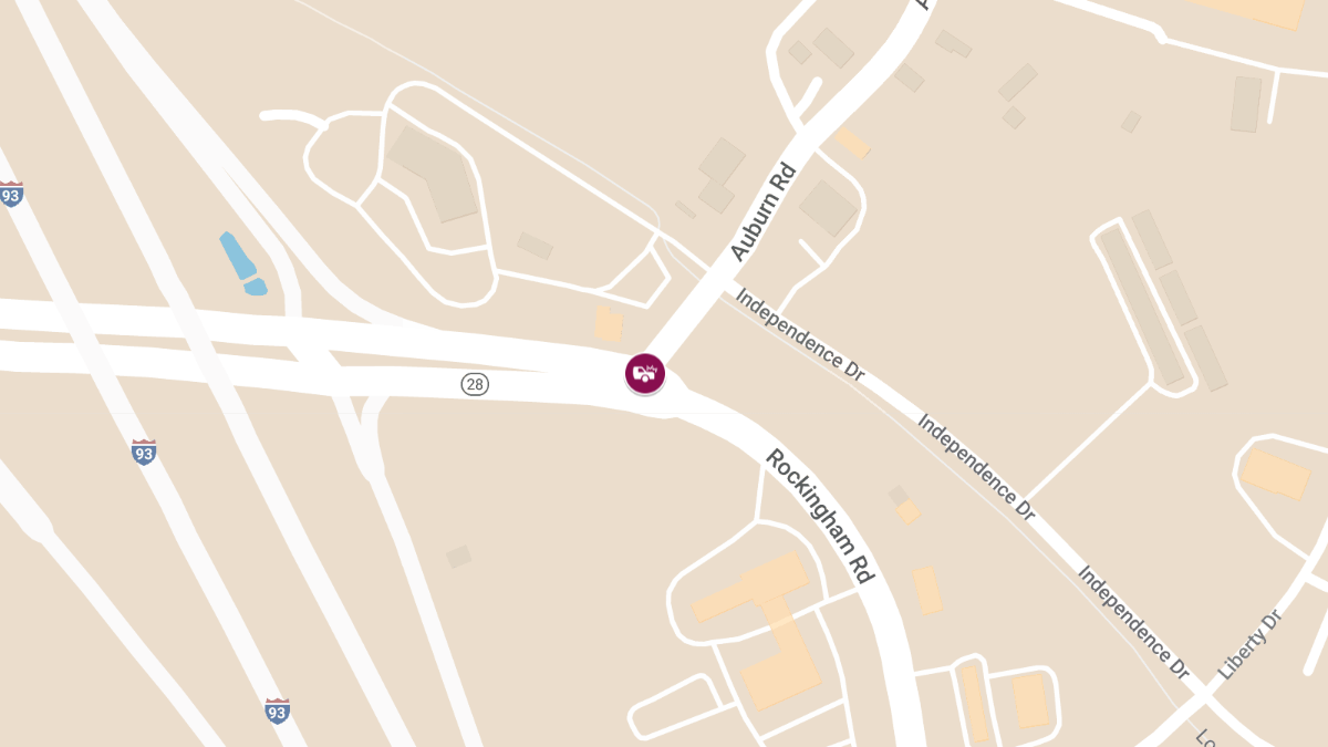 Accident with Injury at Rockingham Rd and Auburn Rd