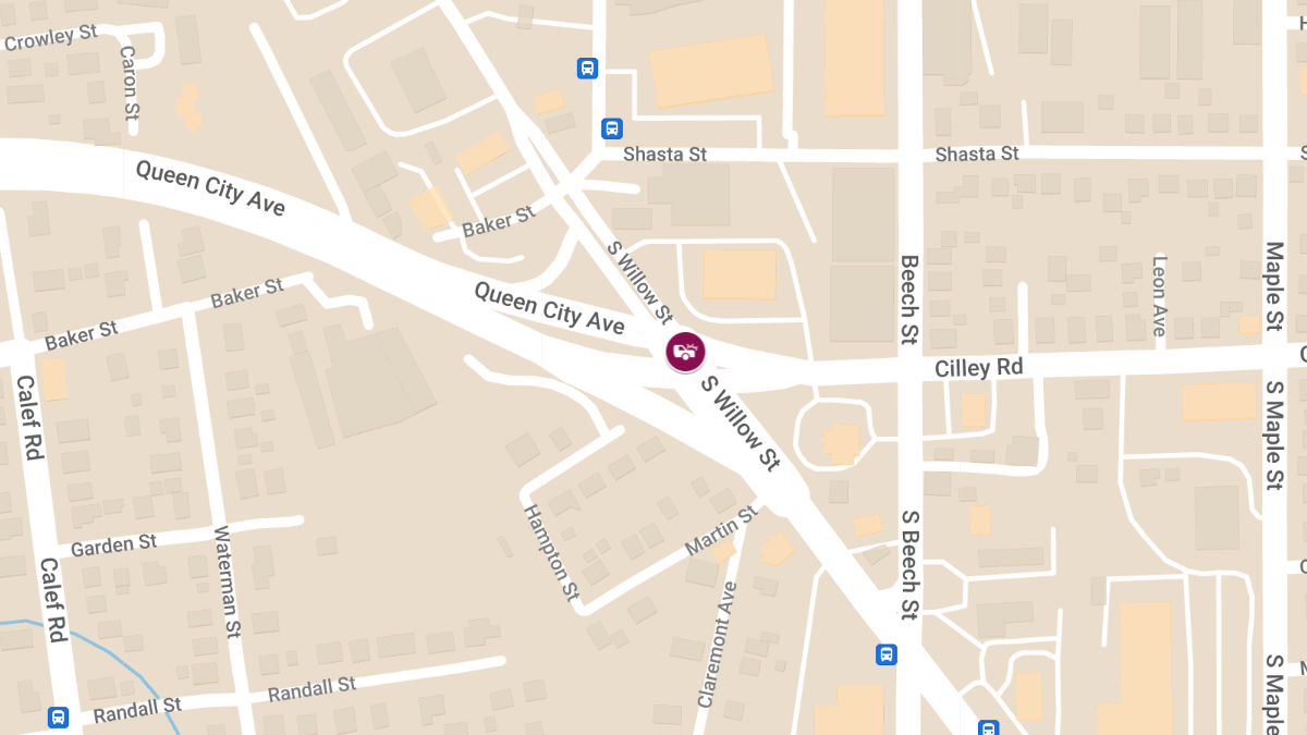 Accident with Injury at South Willow St and Queen City Ave