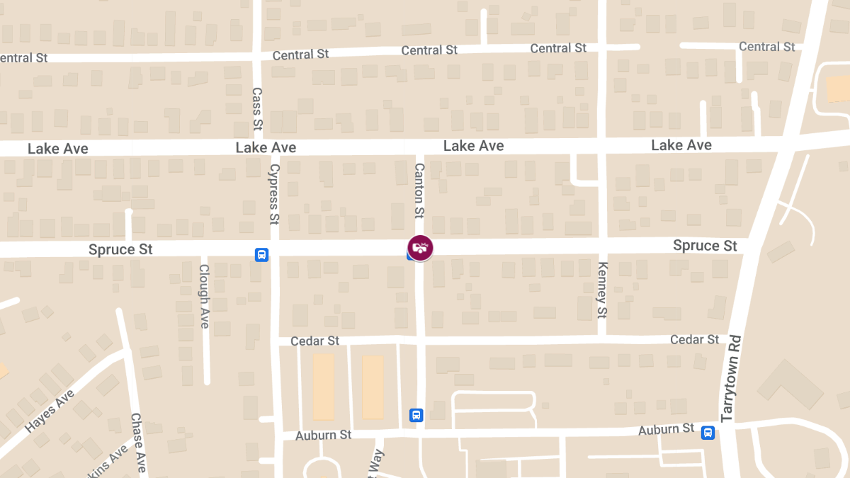 Accident with Injury at Spruce St and Canton St