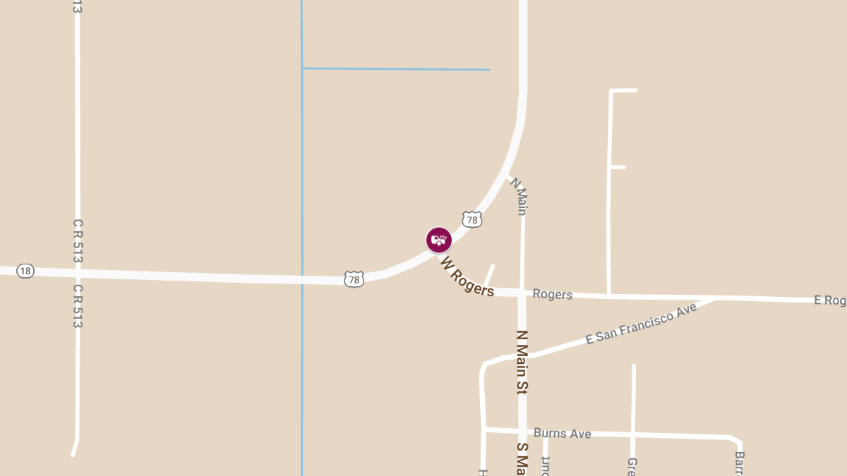 Accident with Injury at State Highway 18 and State Highway 135