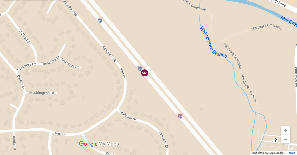 Accident with Injury on I-24 W near MM 58