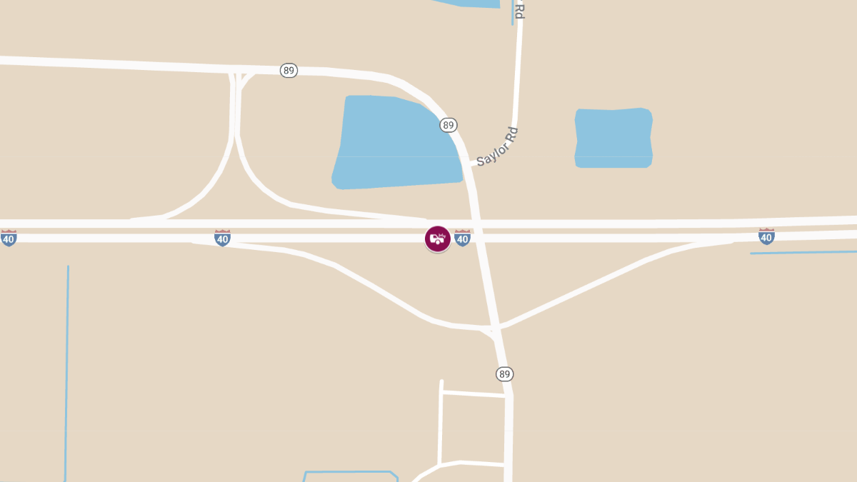 Accident with Injury on I-40 WB at Mile Marker 168.4