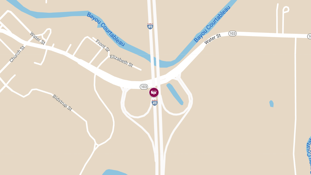 Accident with Injury on NB I-49 Near Exit 53