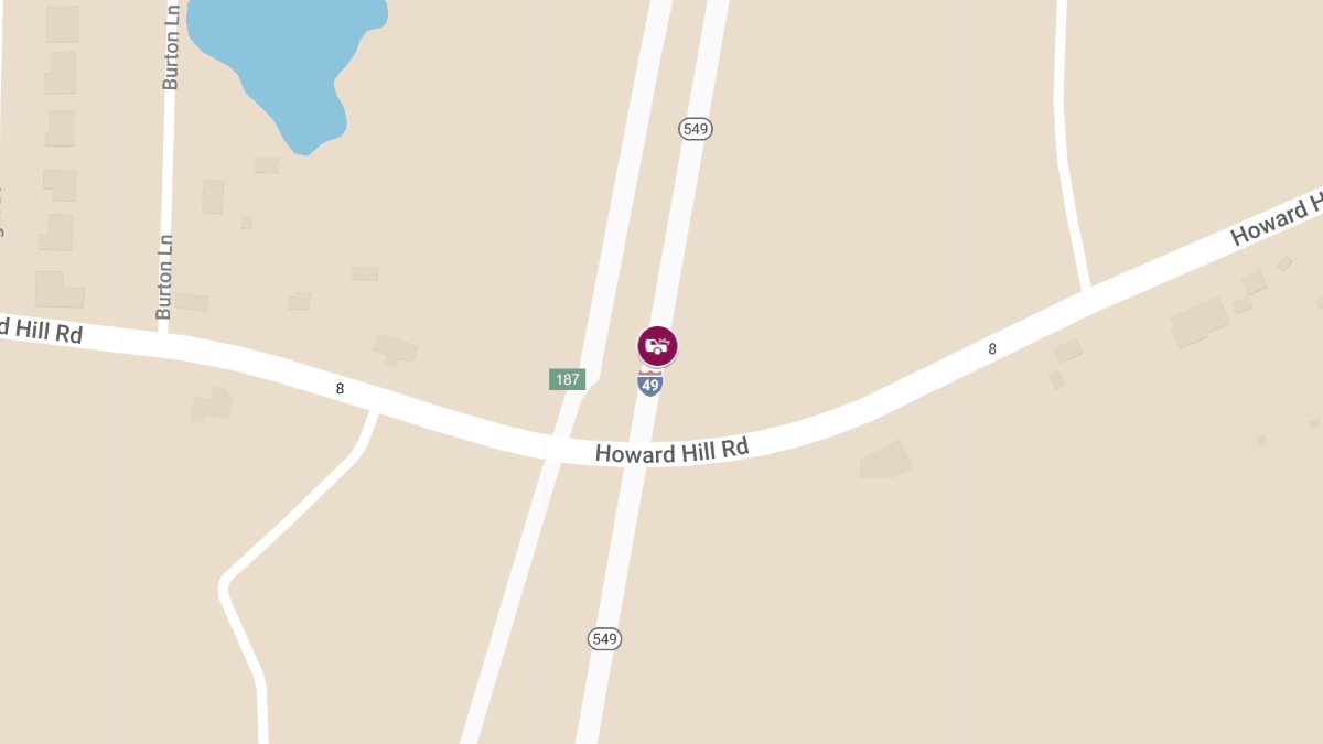 Accident with Injury on NB I-49 near Mile Marker 31.1