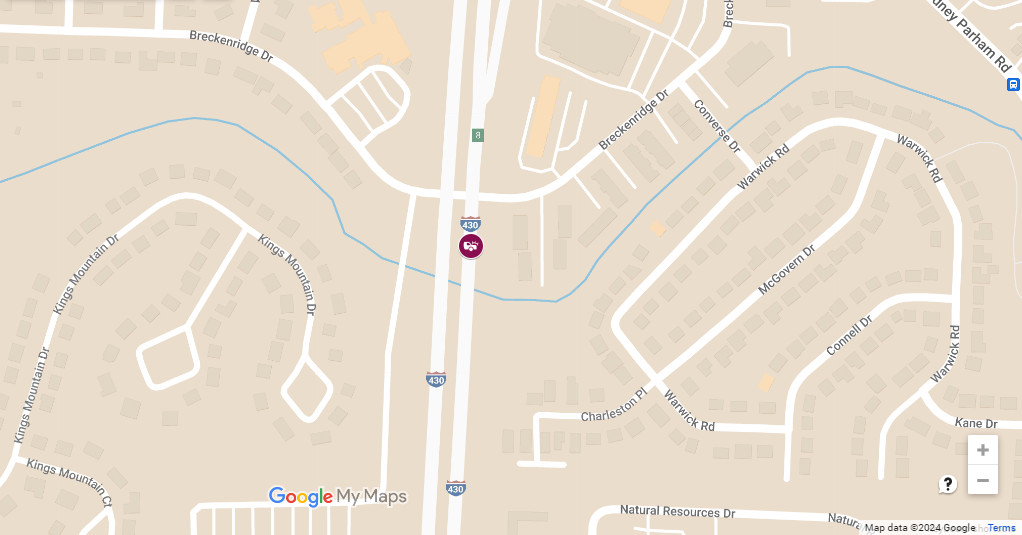 Accident with Injury on SB I-430 near Exit 8