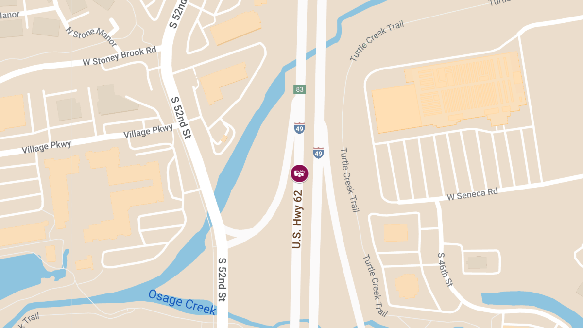Accident with Injury on SB U.S. Highway 62