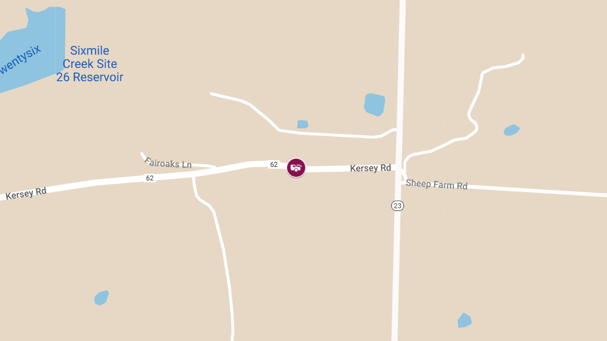 Accident with Injury on WB U.S. Highway 62