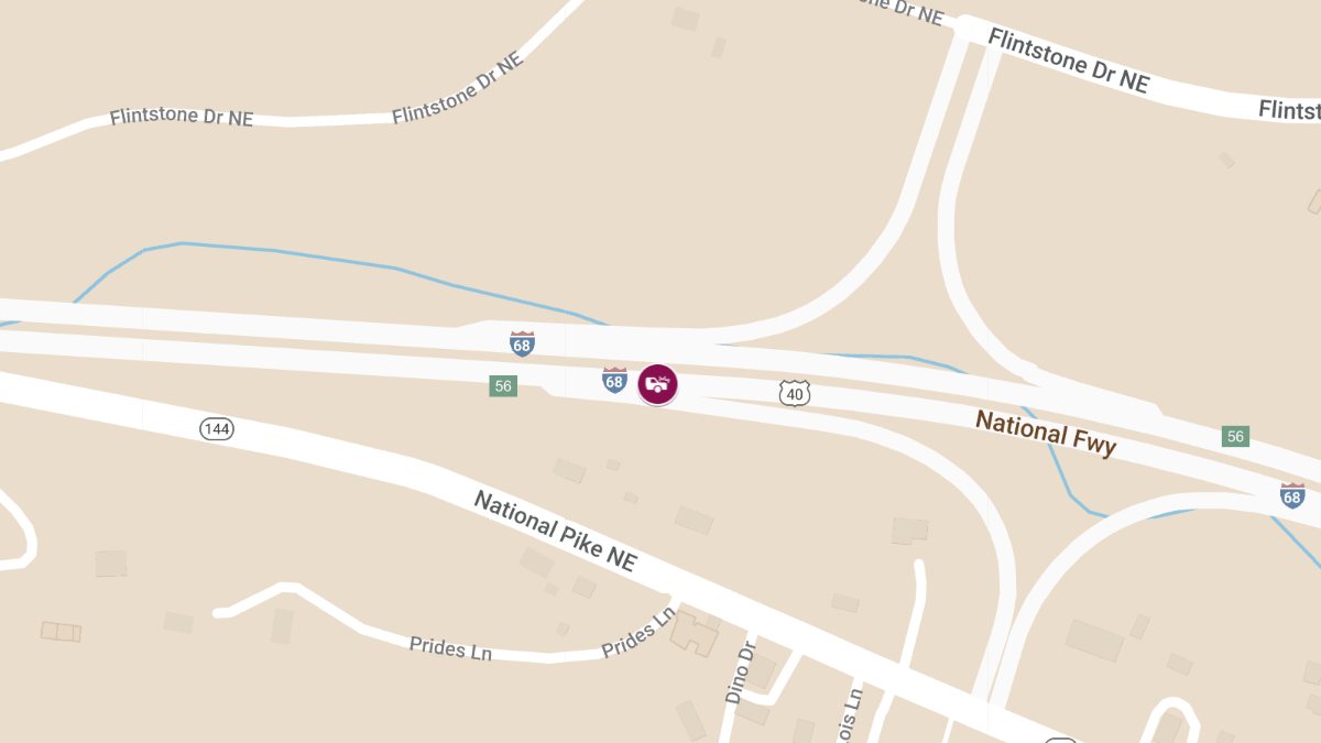 Auto Accident at I68 Eastbound Mile Marker 53