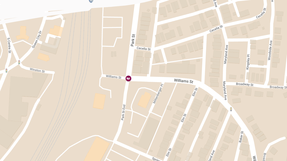 Auto Accident at Park St and Williams St