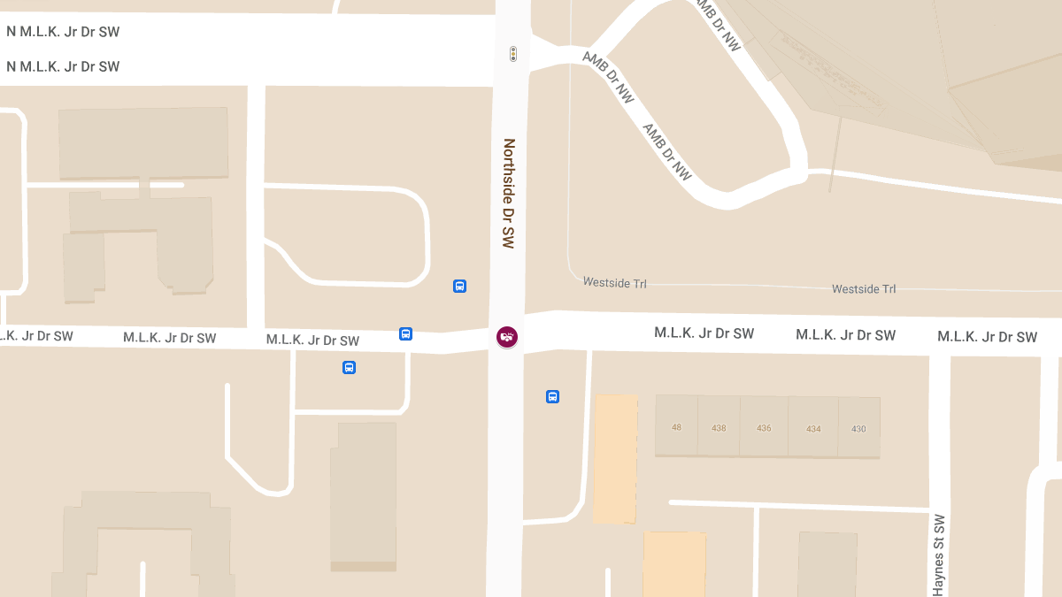 Auto Collision Reported With Injuries at Northside Dr NW & Martin Luther King Jr Dr SW