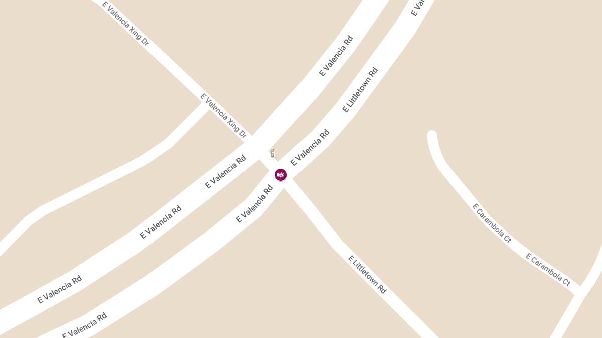 Auto Crash with Injuries at E Valencia Rd & E Littletown Rd