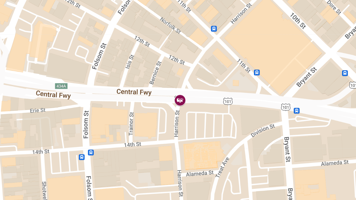 Auto Crash with Injury at 13th St and Harrison St