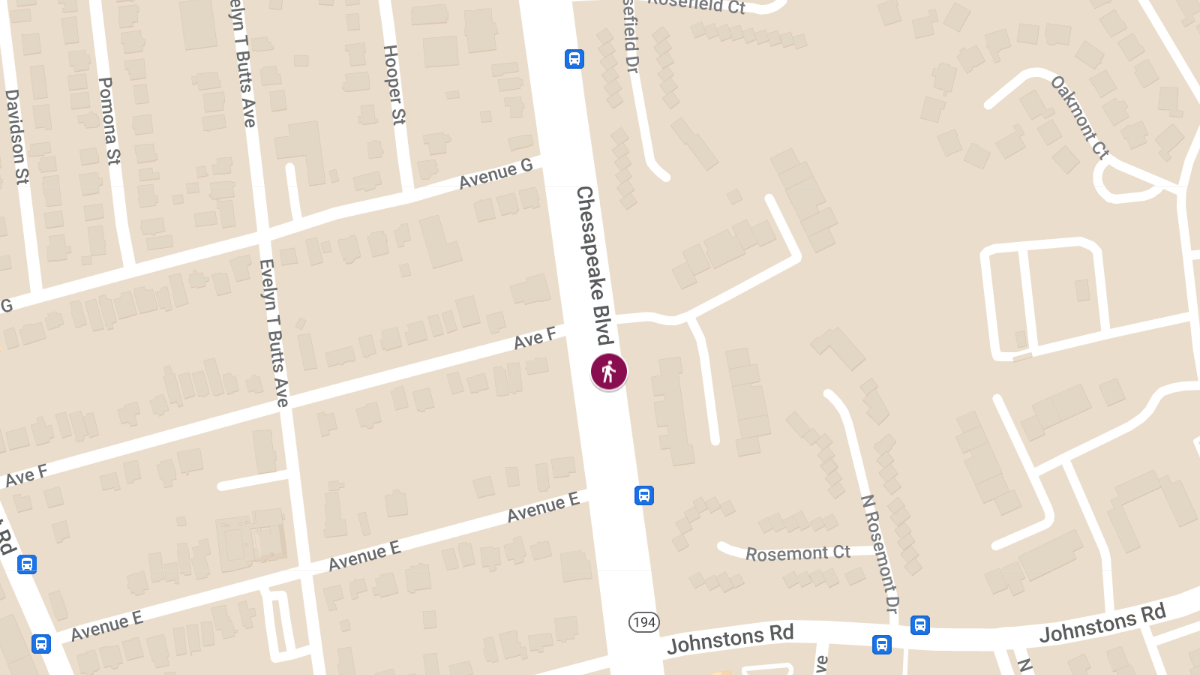 Auto-Pedestrian Crash on Chesapeake Blvd causes Injuries