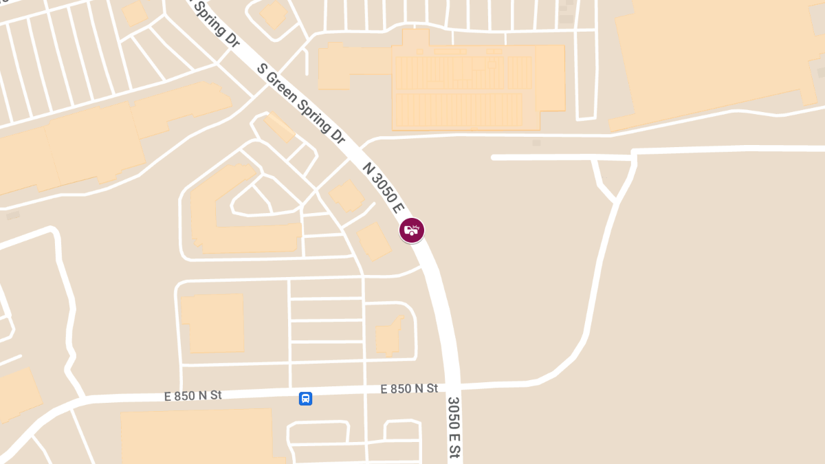 Auto vs Passenger Car Crash at 850 N 3050 E