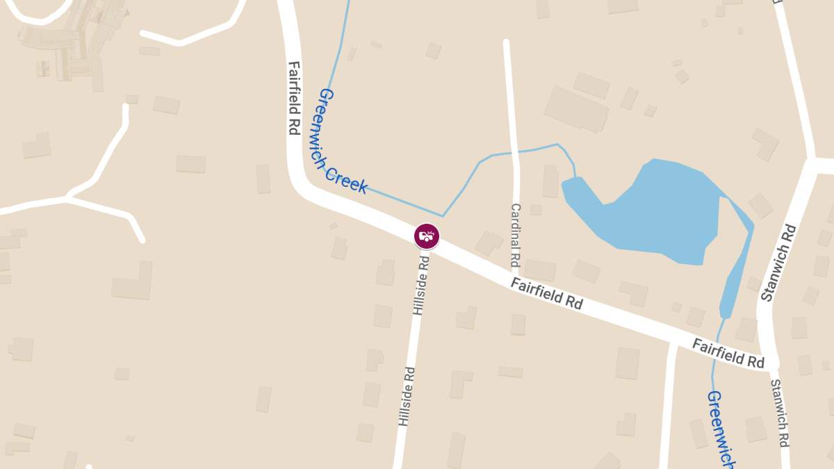 Bicycle Accident Involving Vehicle at Hillside Rd and Fairfield Ave