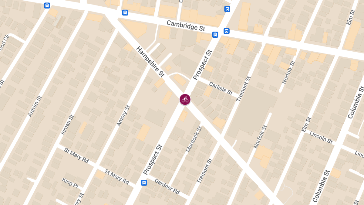 Bicycle Accident at Hampshire St and Prospect St