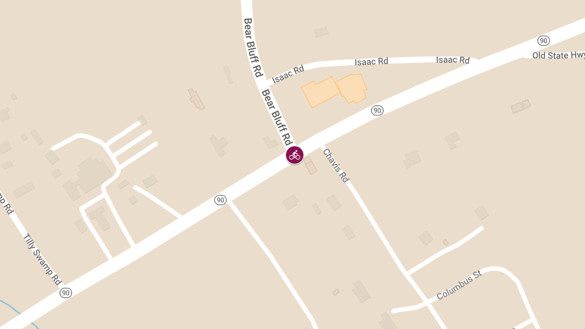 Bicycle Accident at Highway 90 & Bear Bluff Rd Causes Injuries