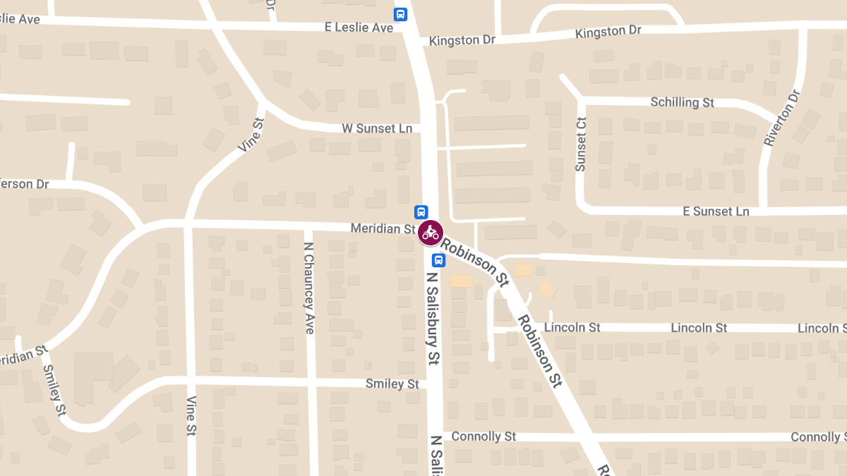 Bicycle Accident at Salisbury St & Meridian St
