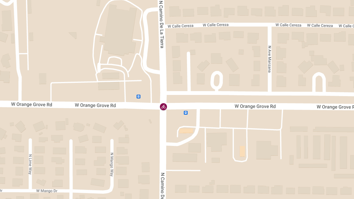 Bicycle Accident at W Orange Grove & N Camino De La Tierra
