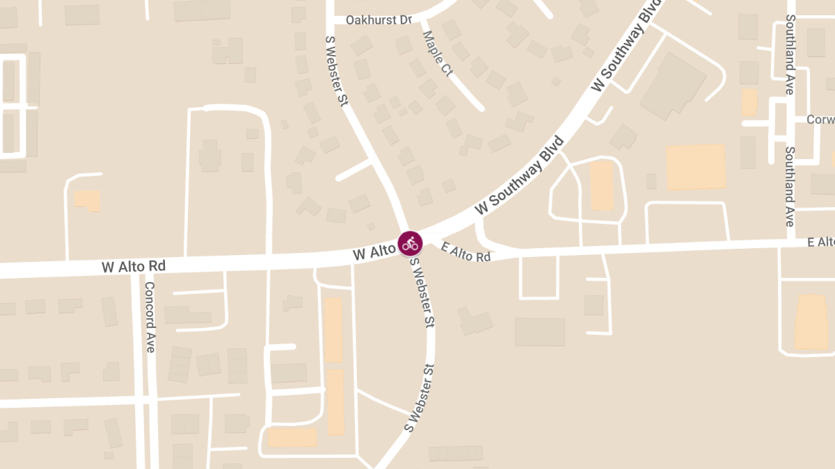 Bicycle Accident at Webster and Alto