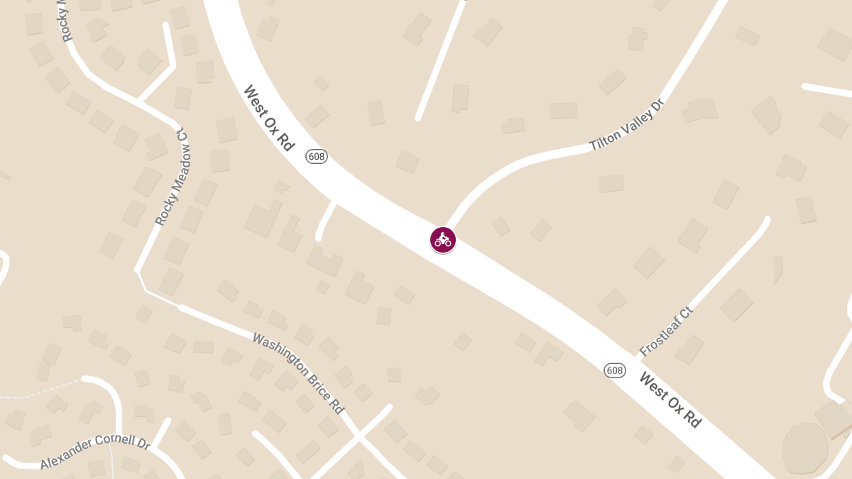 Bicycle Accident at West Ox Rd and Tilton Valley Dr