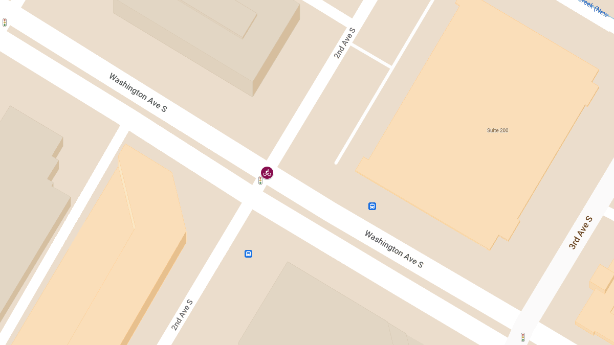 Bicycle Crash at 2nd Ave S and Washington Ave S Causes Injuries